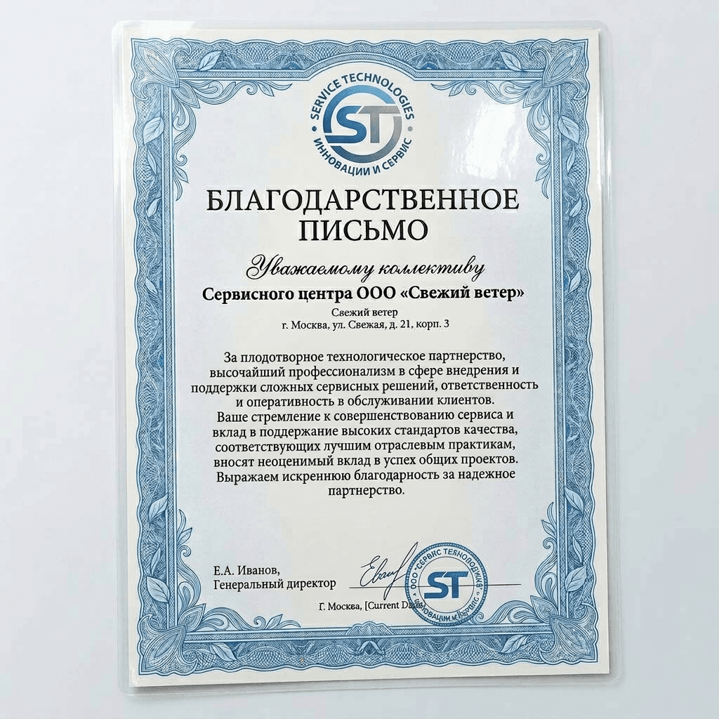 Благодарность от IBM Technologies